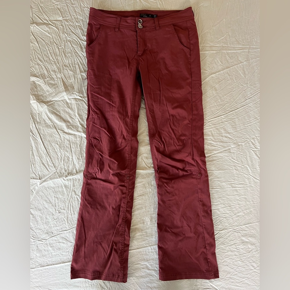 Prana Halle Pants - Burgundy - size 8